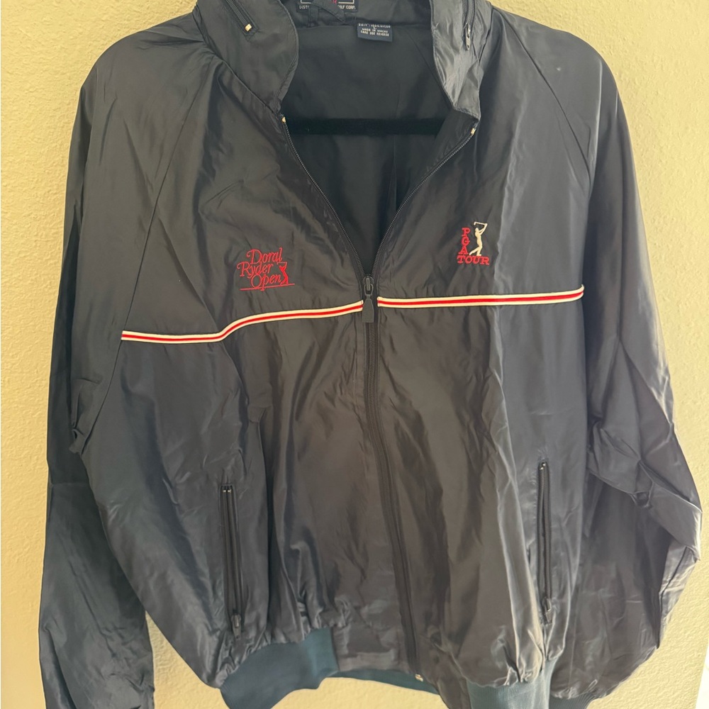PGA Tour Navy Windbreaker Jacket